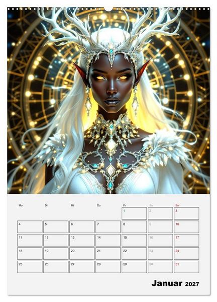 Produktbild: Herrscherinnen der Galaxien (Wandkalender 2027 DIN A2 hoch), CALVENDO Monatskalender