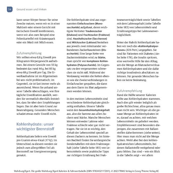 Produktbild: Die gro&szlig;e Wahrburg/Egert Kalorien-&-N&auml;hrwerttabelle
