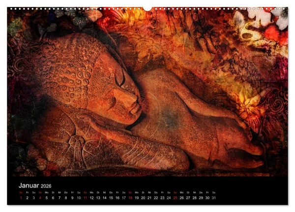Produktbild: All U Buddhas (Wandkalender 2026 DIN A2 quer), CALVENDO Monatskalender