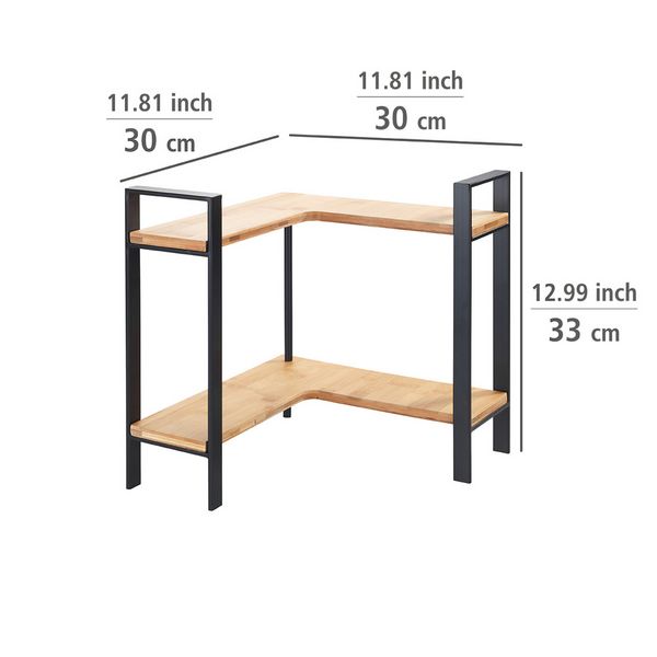 Produktbild: K&uuml;chen-Eckregal Mod. Lou, f&uuml;r mehr Stauraum auf der Arbeitsfl&auml;che