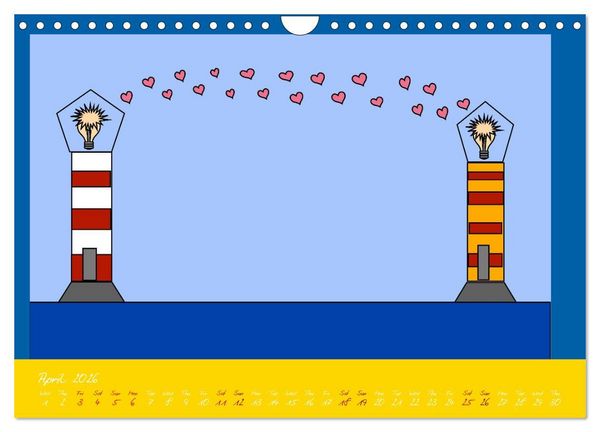 Produktbild: Lighthouse lights my way (Wall Calendar 2026 DIN A4 landscape), CALVENDO 12 Month Wall Calendar