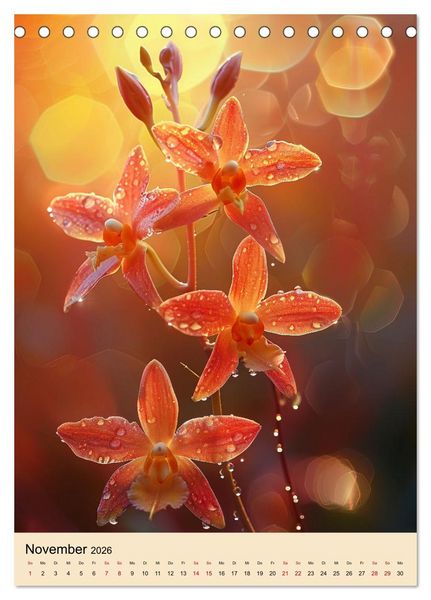 Produktbild: Orchideen Poesie (Tischkalender 2026 DIN A5 hoch), CALVENDO Monatskalender