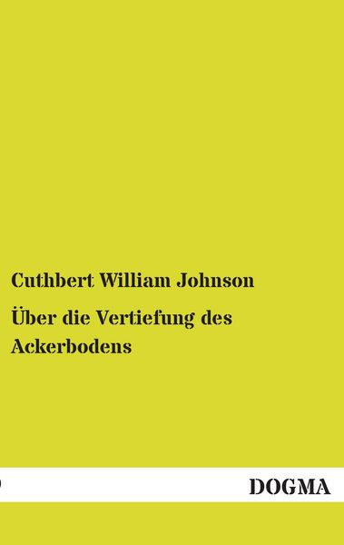 Produktbild: &Uuml;ber die Vertiefung des Ackerbodens