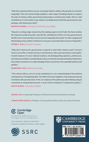 Produktbild: Unequal Democracies