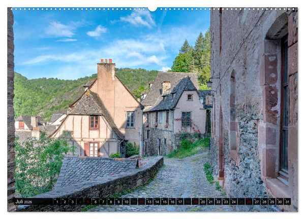 Produktbild: Conques ist eine wichtige Station am franz&ouml;sischen Jakobsweg (Wandkalender 2026 DIN A2 quer), CALVENDO Monatskalender