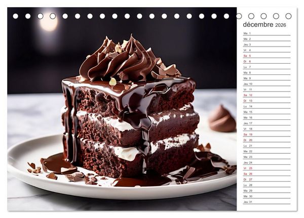 Produktbild: Plaisirs interdits (Calendrier de bureau 2026 DIN A5 vertical), CALVENDO calendrier mensuel