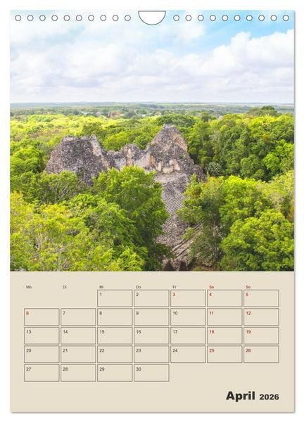 Produktbild: Mexiko Yucat&aacute;n Terminplaner (Wandkalender 2026 DIN A4 hoch), CALVENDO Monatskalender