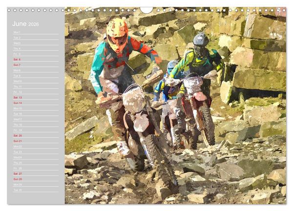 Produktbild: ENDURO RACING 2 (Wall Calendar 2026 DIN A3 landscape), CALVENDO 12 Month Wall Calendar