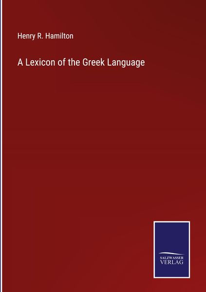 Produktbild: A Lexicon of the Greek Language