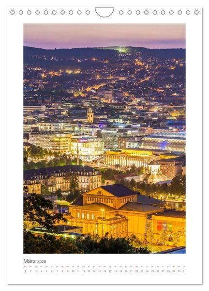 Produktbild: STUTTGART Impressionen (Wandkalender 2026 DIN A4 hoch), CALVENDO Monatskalender
