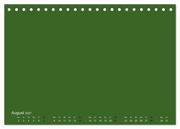 Produktbild: Bastelkalender - dunkel Gr&uuml;n (Tischkalender 2027 DIN A5 quer), CALVENDO Monatskalender
