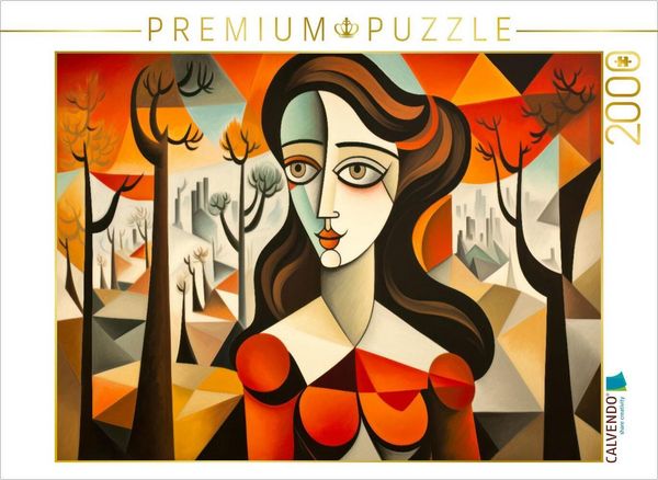Produktbild: CALVENDO Puzzle Frau im Herbst | 2000 Teile Lege-Gr&ouml;&szlig;e 90x67cm Foto-Puzzle f&uuml;r gl&uuml;ckliche Stunden