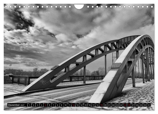 Produktbild: Magdeburg in Schwarz - Wei&szlig; (Wandkalender 2027 DIN A4 quer), CALVENDO Monatskalender