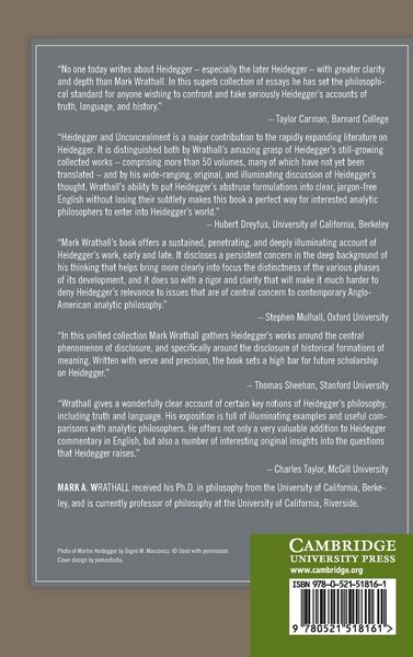 Produktbild: Heidegger and Unconcealment