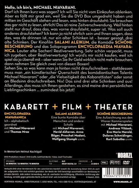 Produktbild: Michael Niavarani - Kabarett + Film + Theater [3 DVDs]