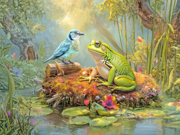 Produktbild: CALVENDO Puzzle Fr&ouml;sche | 1000 Teile Lege-Gr&ouml;&szlig;e 64x48cm Foto-Puzzle f&uuml;r gl&uuml;ckliche Stunden