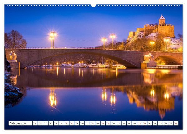 Produktbild: Halle-Saale - Meine Stadt im Spiegel (hochwertiger Premium Wandkalender 2026 DIN A2 quer), Kunstdruck in Hochglanz