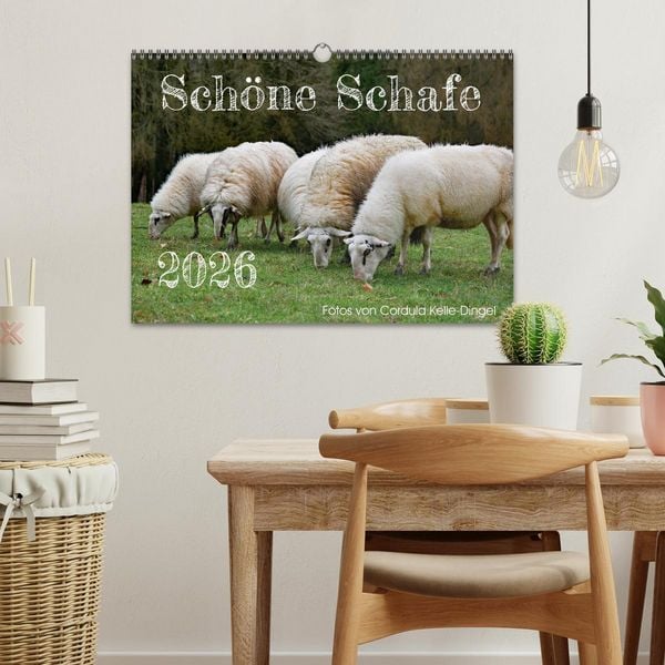 Produktbild: Sch&ouml;ne Schafe (Wandkalender 2026 DIN A3 quer), CALVENDO Monatskalender