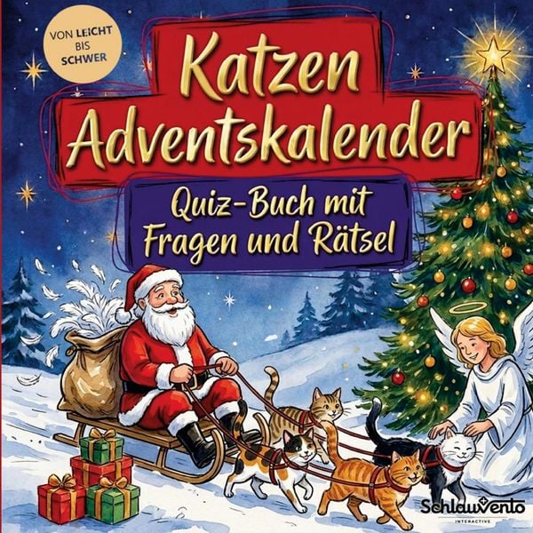 Produktbild: Katzen-Adventskalender: Quiz-Buch mit Fragen und R&auml;tsel