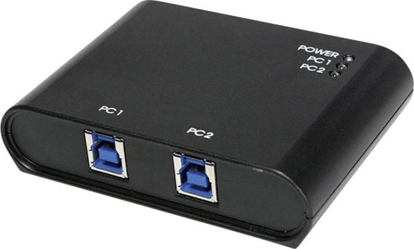 LogiLink UA0216 2 Port USB 3.2 Gen 1-Umschalter (USB 3.0) Schwarz