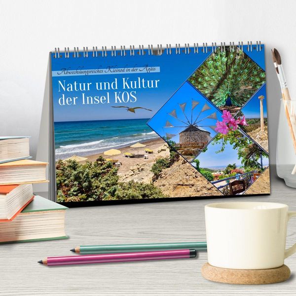 Produktbild: Natur und Kultur der Insel Kos (Tischkalender 2026 DIN A5 quer), CALVENDO Monatskalender