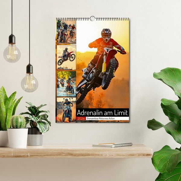 Produktbild: Adrenalin am Limit - Grenzenlose Motocross Action (Wandkalender 2026 DIN A3 hoch), CALVENDO Monatskalender