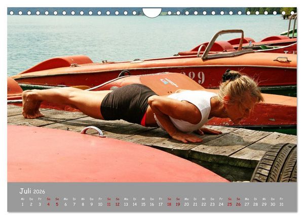 Produktbild: Yoga &ndash; Harmonie am Walchensee (Wandkalender 2026 DIN A4 quer), CALVENDO Monatskalender