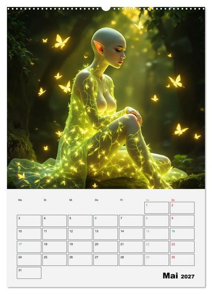Produktbild: Herrscherinnen der Galaxien (hochwertiger Premium Wandkalender 2027 DIN A2 hoch), Kunstdruck in Hochglanz