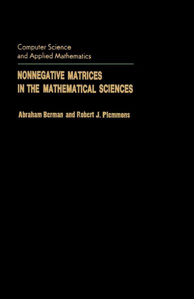 Produktbild: Nonnegative Matrices in the Mathematical Sciences