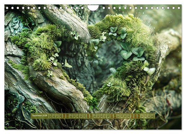 Produktbild: Mit dem Herzen der Natur (Wandkalender 2026 DIN A4 quer), CALVENDO Monatskalender