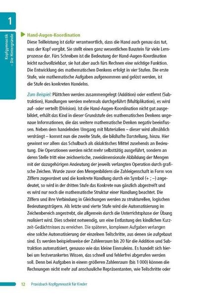 Produktbild: Praxisbuch Kopfgymnastik f&uuml;r Kinder