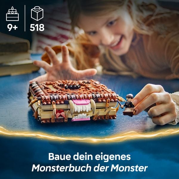 Produktbild: LEGO Harry Potter Bei&szlig;endes Monsterbuch der Monster, Lernspielzeug 76449