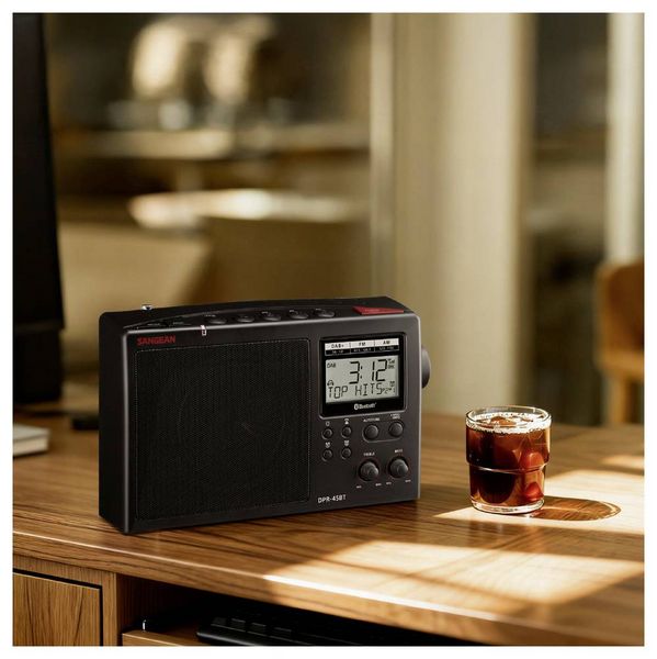 Produktbild: Sangean Tischradio DAB+, AM, FM DAB+, Bluetooth&reg; Schwarz