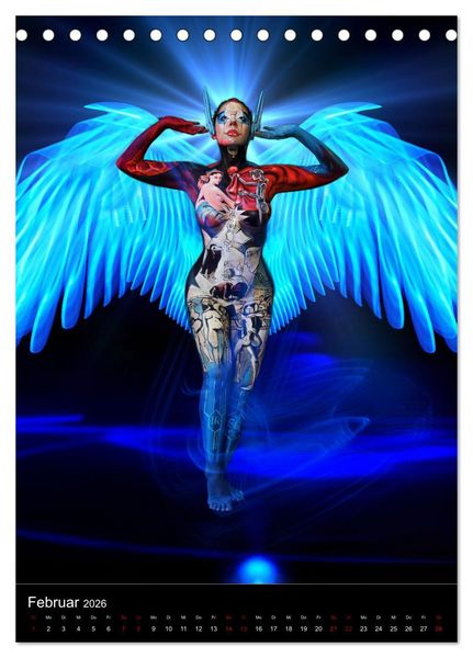 Produktbild: World Bodypainting Festival: Generation NEXT (Tischkalender 2026 DIN A5 hoch), CALVENDO Monatskalender