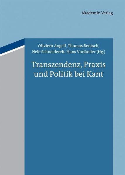 Produktbild: Transzendenz, Praxis und Politik bei Kant