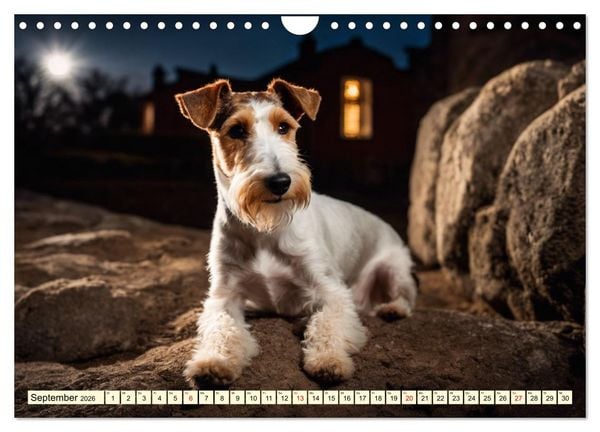 Produktbild: Drahthaar-Foxterrier (Wandkalender 2026 DIN A4 quer), CALVENDO Monatskalender