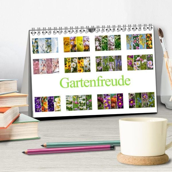 Produktbild: Gartenfreude (Tischkalender 2026 DIN A5 quer), CALVENDO Monatskalender