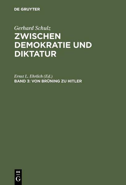 Produktbild: Von Br&uuml;ning zu Hitler