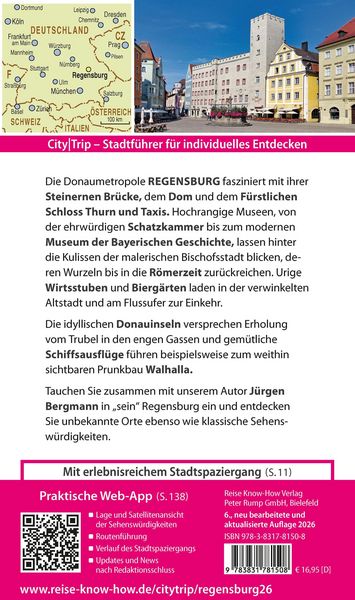 Produktbild: Reise Know-How CityTrip Regensburg
