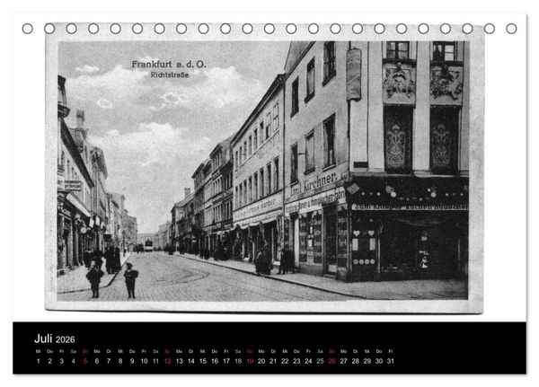 Produktbild: FFO-Geschichten. Historische Ansichtskarten aus Frankfurt (Oder) (Tischkalender 2026 DIN A5 quer), CALVENDO Monatskalender