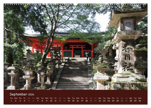 Produktbild: Japan - modern and traditional (High Quality Premium Wall Calendar 2026 DIN A2 landscape),CALVENDO 12 Month Wall Calendar