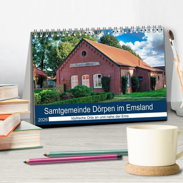 Produktbild: Samtgemeinde D&ouml;rpen im Emsland (Tischkalender 2026 DIN A5 quer), CALVENDO Monatskalender