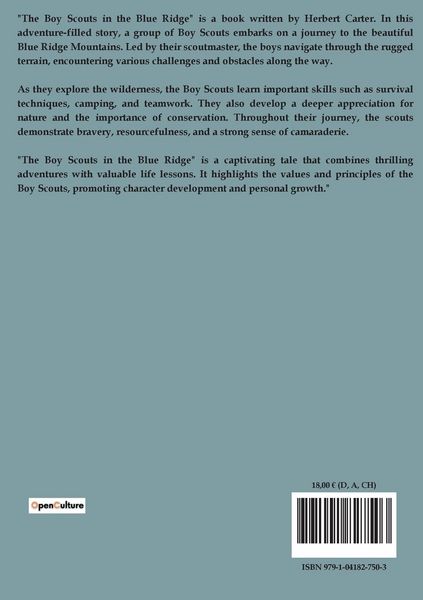 Produktbild: The Boy Scouts in the Blue Ridge