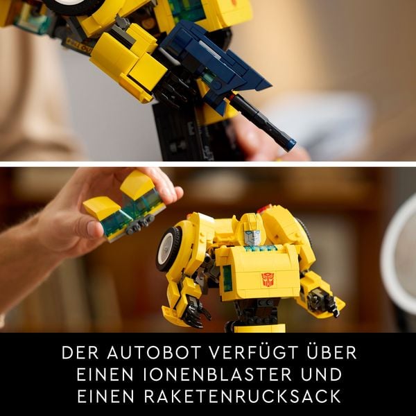 LEGO Icons Transformers Bumblebee, Roboter-Set für Erwachsene 10338