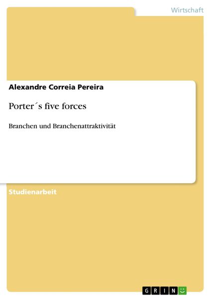 Produktbild: Porter&acute;s five forces