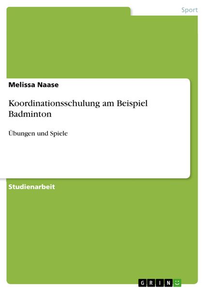 Produktbild: Koordinationsschulung am Beispiel Badminton