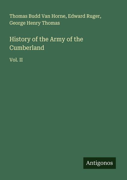 Produktbild: History of the Army of the Cumberland