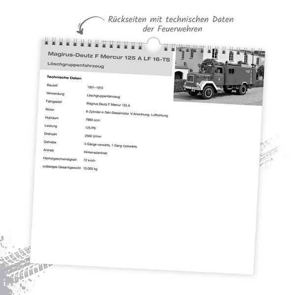 Produktbild: Trötsch Technikkalender Feuerwehren 2026