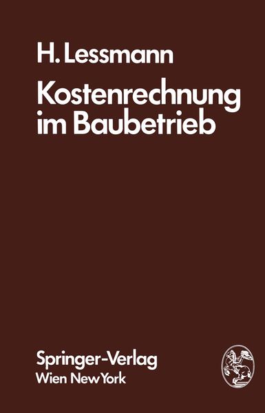 Produktbild: Kostenrechnung im Baubetrieb