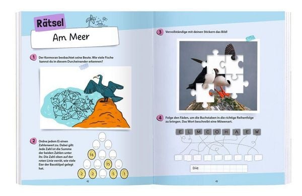 Produktbild: Expedition Natur R&auml;tseln, Stickern, Bestimmen - V&ouml;gel